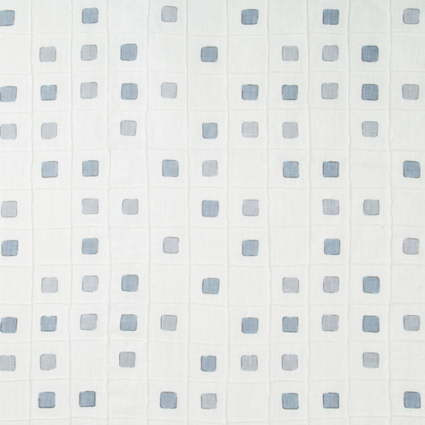 KRAVET BASICS JEFFREY ALAN MARKS OCEANVIEW GRIDWORK - SLATE upholstery fabric swatch for sample-first furniture planning