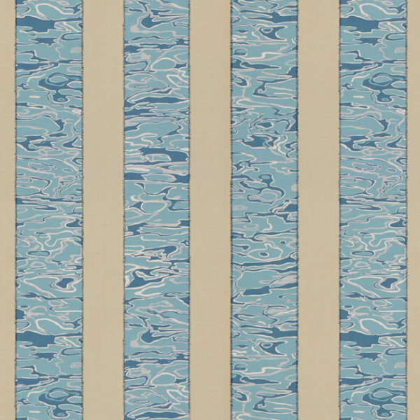 KRAVET BASICS JEFFREY ALAN MARKS WATERSIDE WATERWAVE - RIVER upholstery fabric swatch for sample-first furniture planning
