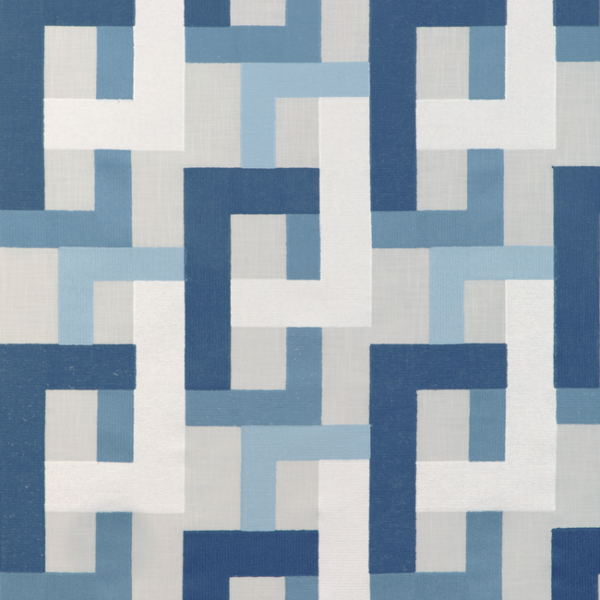 KRAVET BASICS MID-CENTURY MODERN FARNSWORTH - OCEAN upholstery fabric swatch for sample-first furniture planning