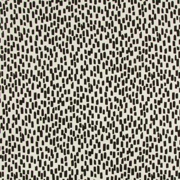 KRAVET BASICS NATE BERKUS WELL-TRAVELED INKSTROKES - NERO upholstery fabric swatch for sample-first furniture planning