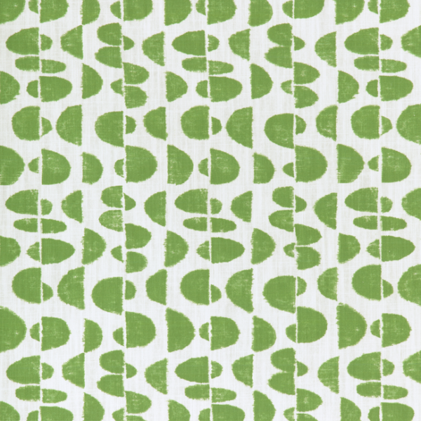 KRAVET BASICS SMALL SCALE PRINTS MOON PHASE - ALOE upholstery fabric swatch for sample-first furniture planning