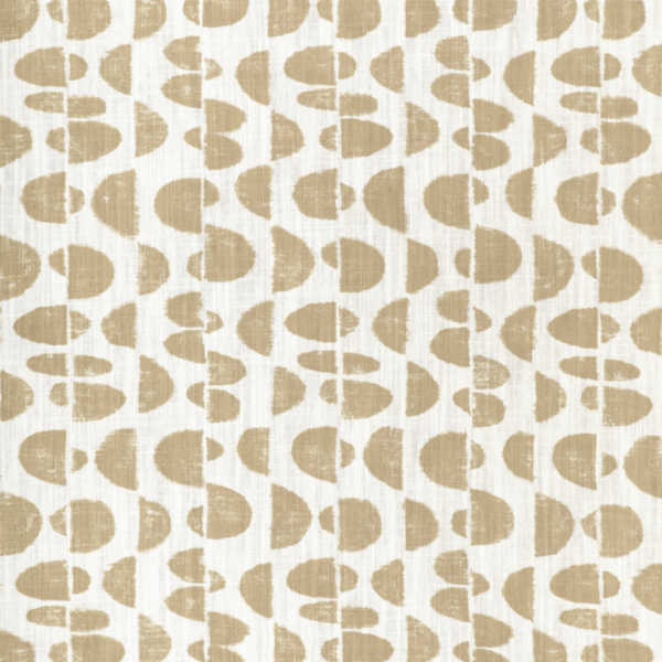 KRAVET BASICS SMALL SCALE PRINTS MOON PHASE - TAN upholstery fabric swatch for sample-first furniture planning