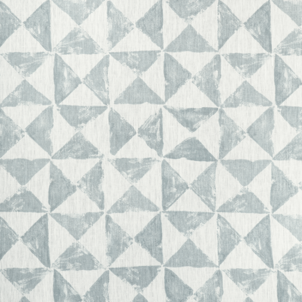 KRAVET BASICS SMALL SCALE PRINTS TRIQUAD - SILVER upholstery fabric swatch for sample-first furniture planning