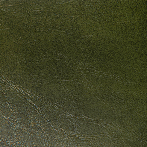 KRAVET CONTRACT FAUX LEATHER IV RAMBLER - VERDE upholstery fabric swatch for sample-first furniture planning