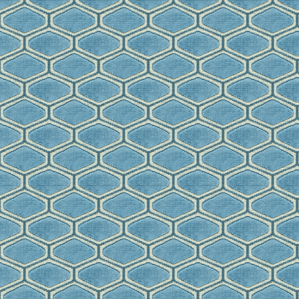 KRAVET COUTURE ADDED ALLURE - AZURE upholstery fabric swatch for sample-first furniture planning