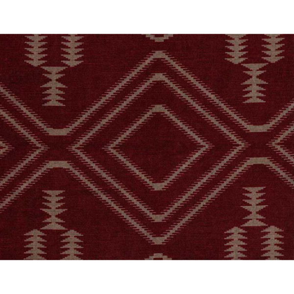KRAVET COUTURE ANDREW MARTIN COMPASS INDIANA NAVAHO - RED upholstery fabric swatch for sample-first furniture planning