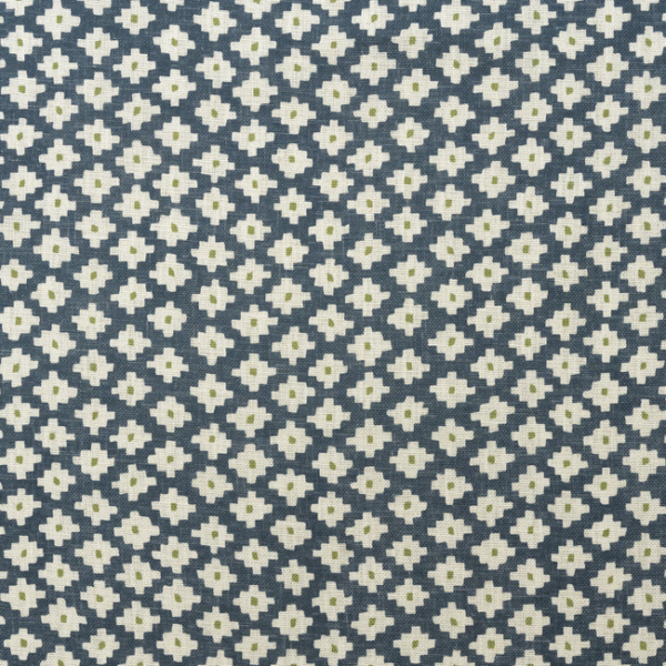 KRAVET COUTURE ANDREW MARTIN GARDEN PATH MAZE - DENIM upholstery fabric swatch for sample-first furniture planning