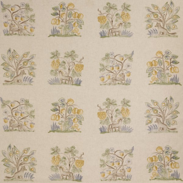 KRAVET COUTURE ANDREW MARTIN KIT KEMP HEDGEROW - QUINCE upholstery fabric swatch for sample-first furniture planning