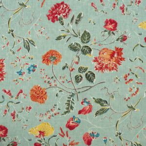 Couture Andrew Martin The Secret Garden Wild Wood - Duck Egg upholstery fabric swatch