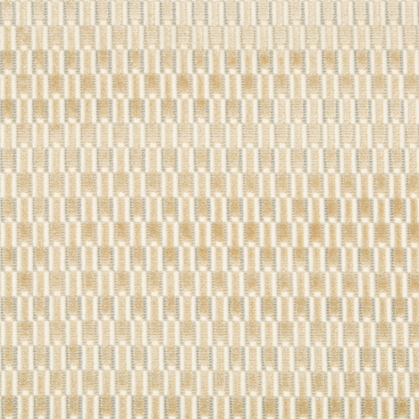 KRAVET COUTURE ARTISAN VELVETS FINISHING TOUCH - STONE upholstery fabric swatch for sample-first furniture planning