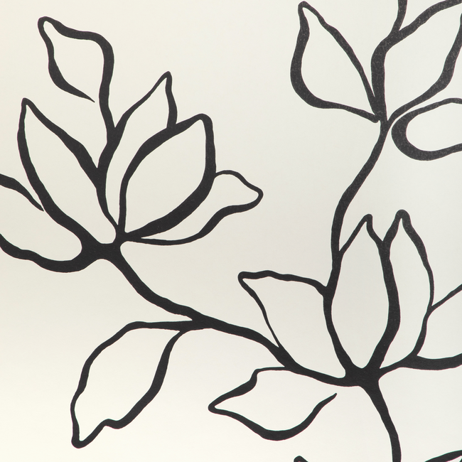 KRAVET COUTURE ATELIER WALLCOVERING FLORAL SKETCH WP - ONYX W3886.8.0