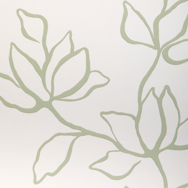 KRAVET COUTURE ATELIER WALLCOVERING FLORAL SKETCH WP - SAGE W3886.30.0
