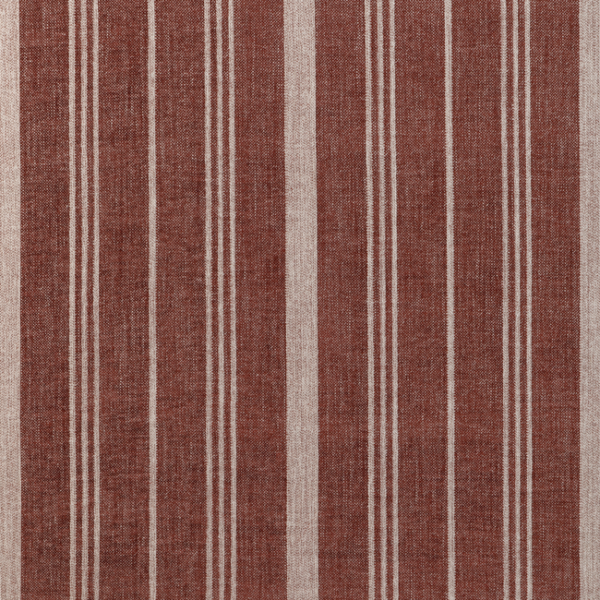 striped upholstery fabric sample for pattern repeat and direction planning