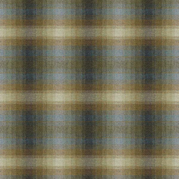KRAVET COUTURE BARBARA BARRY CHALET TOBOGGAN PLAID - BLUEJAY upholstery fabric swatch for sample-first furniture planning