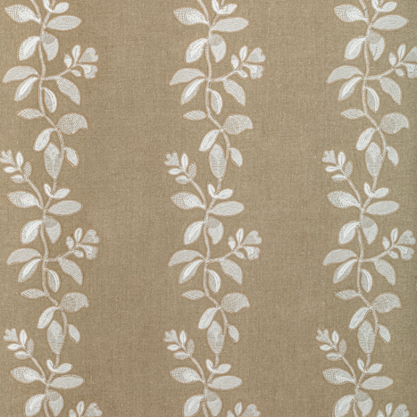KRAVET COUTURE BARBARA BARRY OJAI GINGERFLOWER - LINEN upholstery fabric swatch for sample-first furniture planning