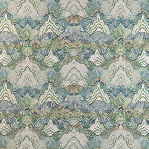 Couture Casa Botanica Shangri La - Verde upholstery fabric swatch