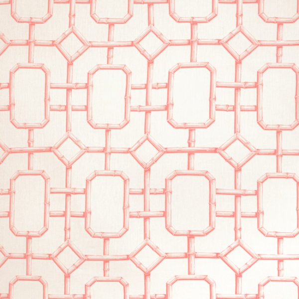 KRAVET COUTURE JAN SHOWERS DESIGNS CHARMANT BAMBU FRET - CORAL BAMBU FRET.719.0