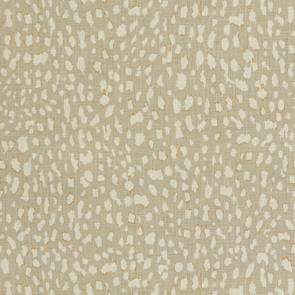 KRAVET COUTURE JAN SHOWERS DESIGNS GLAMOROUS LYNX DOT - OYSTER upholstery fabric swatch for sample-first furniture planning