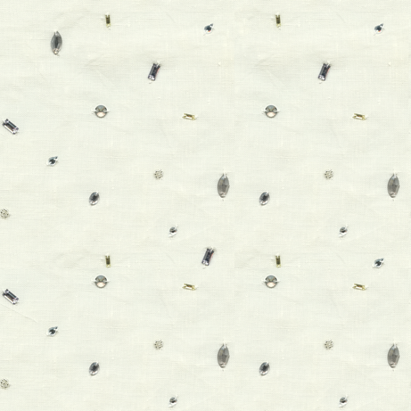 KRAVET COUTURE JEWELACCENTS - CHAMPAGNE upholstery fabric swatch for sample-first furniture planning