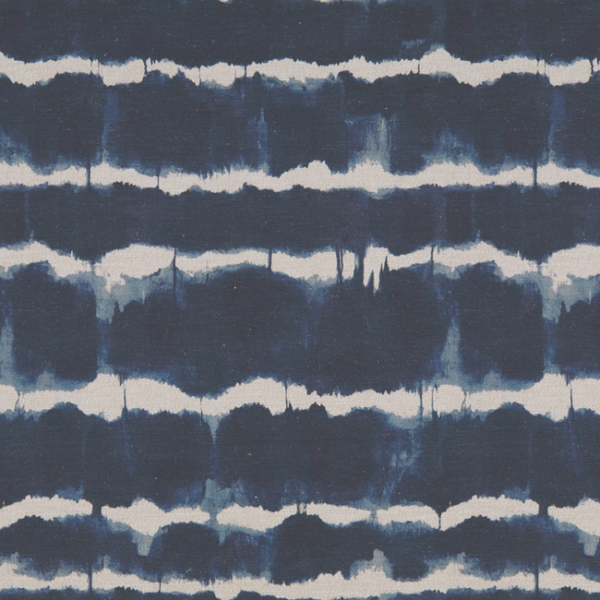 KRAVET COUTURE LINHERR HOLLINGSWORTH BOHEME BATURI - INDIGO upholstery fabric swatch for sample-first furniture planning