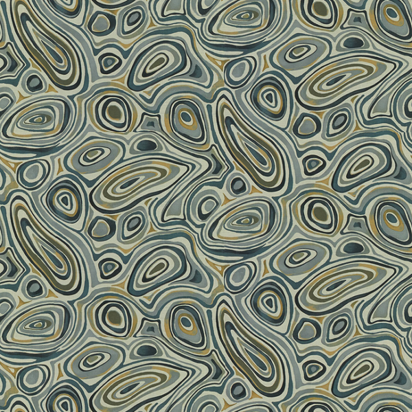 KRAVET COUTURE LINHERR HOLLINGSWORTH BOHEME MUCCI - INDIGO upholstery fabric swatch for sample-first furniture planning