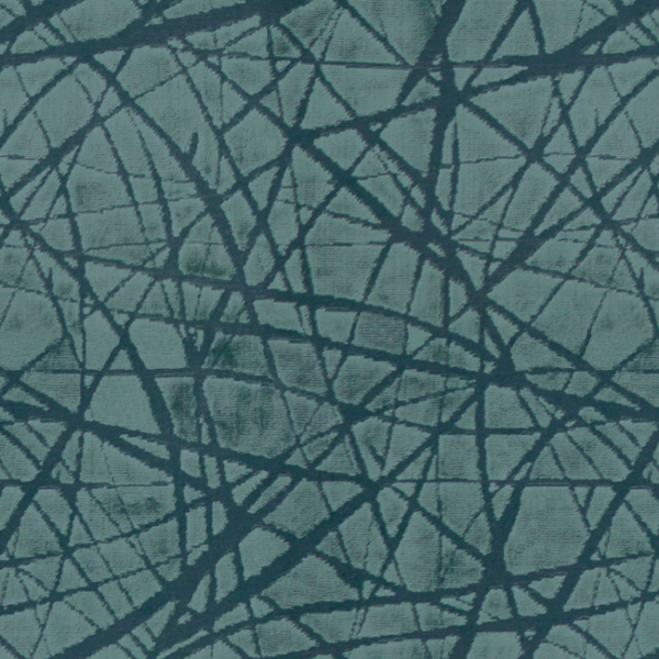 KRAVET COUTURE LINHERR HOLLINGSWORTH BOHEME PARISIO - TEAL upholstery fabric swatch for sample-first furniture planning