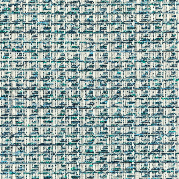 KRAVET COUTURE LUXURY TEXTURES II TWEED JACKET - PEACOCK upholstery fabric swatch for sample-first furniture planning