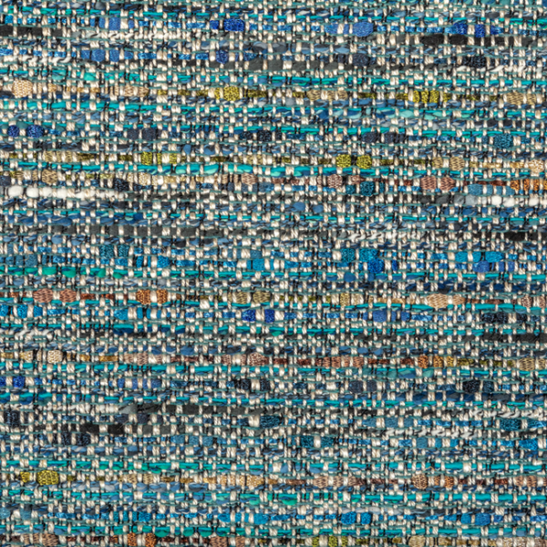 KRAVET COUTURE LUXURY TEXTURES II WALK THE RUNWAY - BLUE MULTI upholstery fabric swatch for sample-first furniture planning
