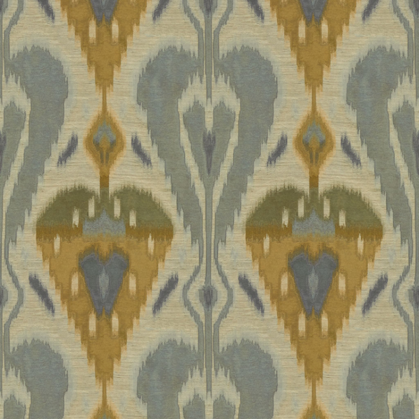 KRAVET COUTURE MODERN LUXE II IKAT CHIC - QUARRY upholstery fabric swatch for sample-first furniture planning