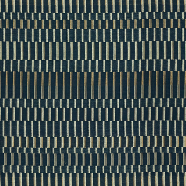 KRAVET COUTURE MODERN LUXE II MULTI MANIA - NAVY upholstery fabric swatch for sample-first furniture planning