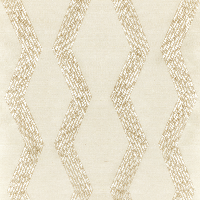 KRAVET COUTURE MODERN LUXE WALLCOVERING CHAINLINK EMB SISAL - BONE W3835.161.0