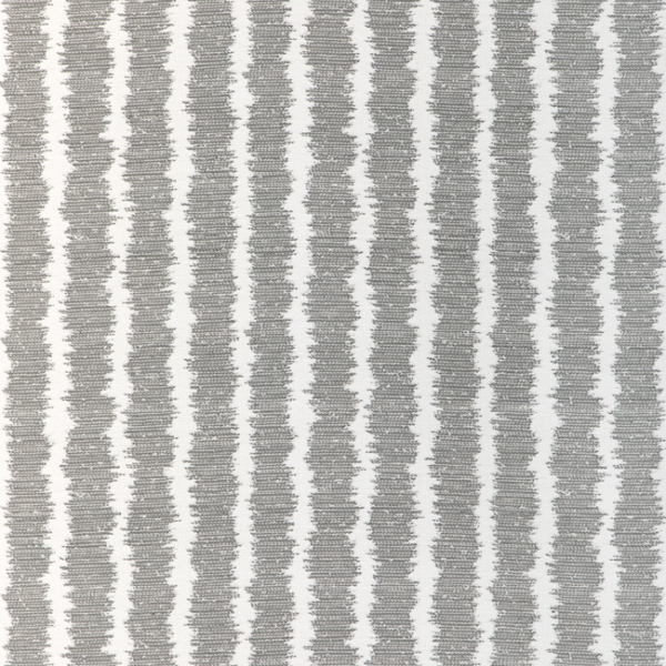 KRAVET COUTURE RIVIERA COLLECTION SEAPORT STRIPE - CHARCOAL upholstery fabric swatch for sample-first furniture planning