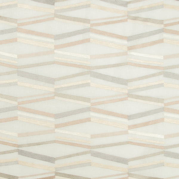 KRAVET COUTURE SUE FIRESTONE MALIBU PARABOLA - DOVE upholstery fabric swatch for sample-first furniture planning