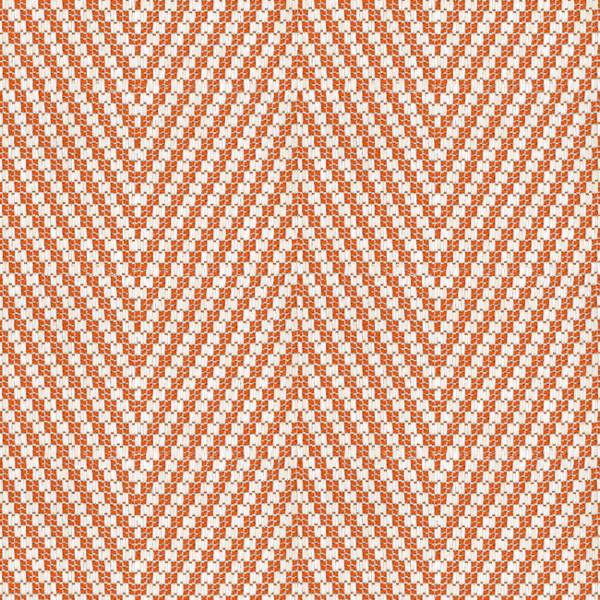 KRAVET DESIGN ECHO DESIGN IBIZA INDOOR/OUTDOOR KALI CHEVRON - TANGELO upholstery fabric swatch for sample-first furniture planning