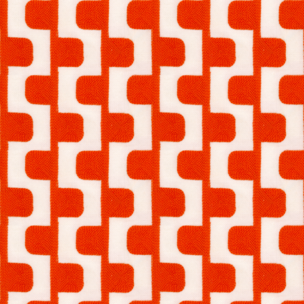 KRAVET DESIGN ECHO DESIGN STAIRSTEP - TANGO upholstery fabric swatch for sample-first furniture planning