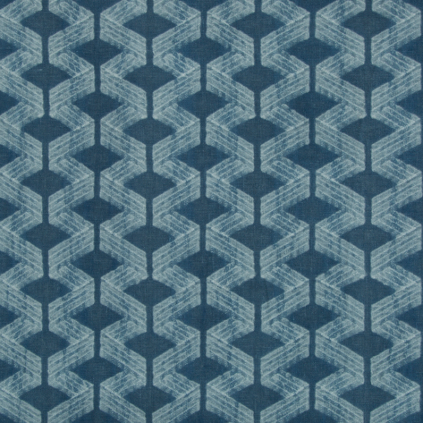 KRAVET DESIGN JEFFREY ALAN MARKS OCEANVIEW WYNOLA - INDIGO upholstery fabric swatch for sample-first furniture planning