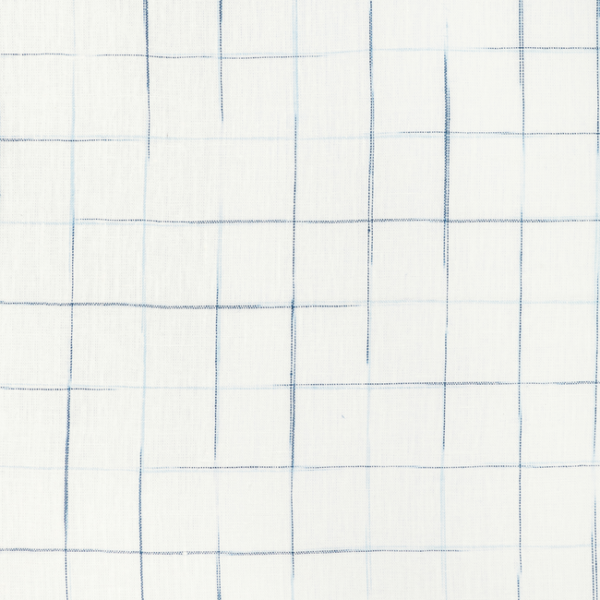 KRAVET DESIGN JEFFREY ALAN MARKS SEASCAPES ENNIS CHECK - INDIGO upholstery fabric swatch for sample-first furniture planning