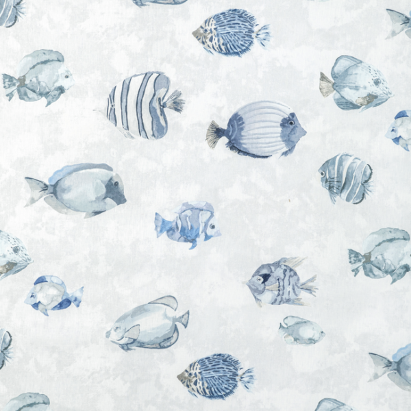 KRAVET DESIGN JEFFREY ALAN MARKS SEASCAPES GREAT REEF - CRYSTAL upholstery fabric swatch for sample-first furniture planning