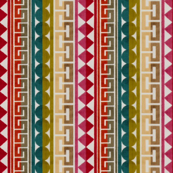 KRAVET DESIGN JONATHAN ADLER CHARADE SEURAT - CONFETTI upholstery fabric swatch for sample-first furniture planning