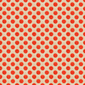 Kate Spade New York Classics Posie Dot - Hot Coral upholstery fabric swatch
