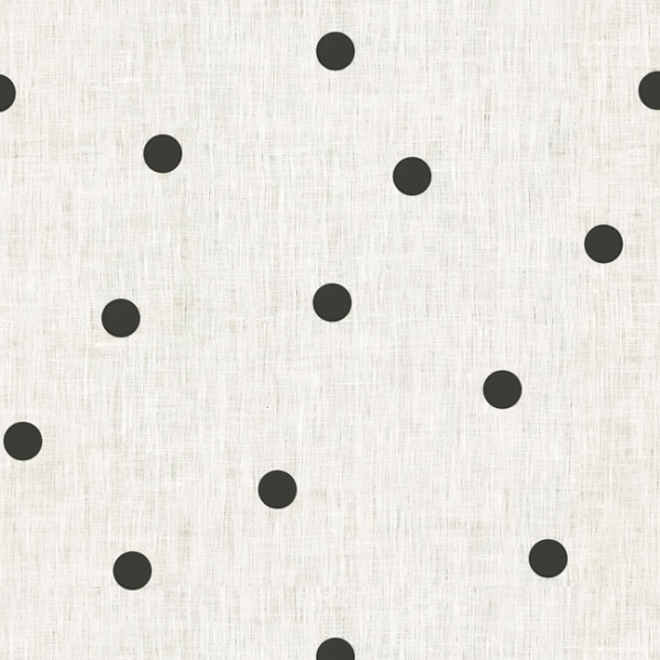 KRAVET DESIGN KATE SPADE NEW YORK CURIOSITIES SCATTER DOT - BLACK upholstery fabric swatch for sample-first furniture planning