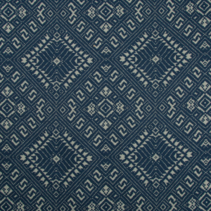 Oceania Explorer Penang - Indigo upholstery fabric swatch
