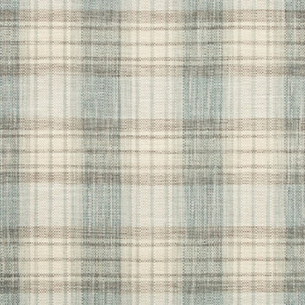 KRAVET DESIGN STASIA PLAID - CIEL upholstery fabric swatch for sample-first furniture planning