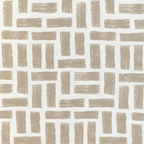 KRAVET DESIGN THOM FILICIA LATITUDE BRICKWORK - TAUPE upholstery fabric swatch for sample-first furniture planning