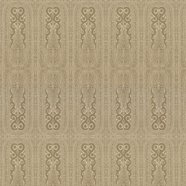 KRAVET DESIGN WINDSOR SMITH LEISI PAISLEY - WHEAT upholstery fabric swatch for sample-first furniture planning