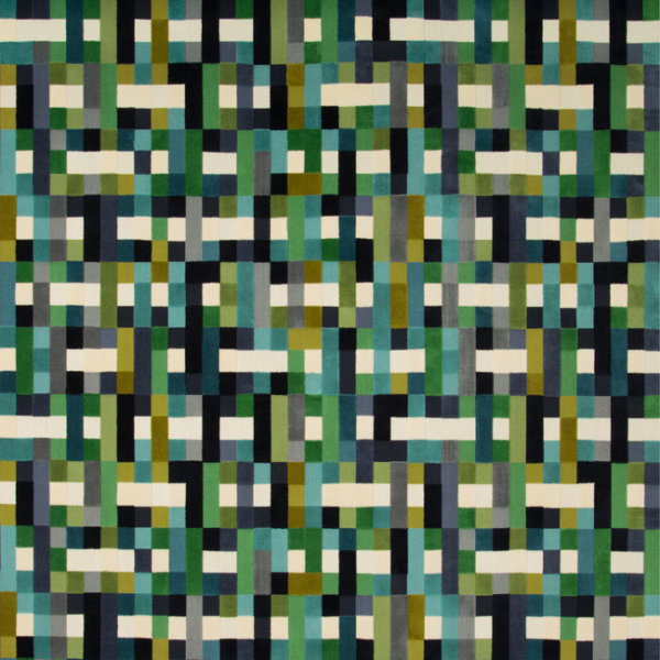 Kravet Couture ABSTRACT MOMENT - PEACOCK upholstery fabric swatch for sample-first furniture planning