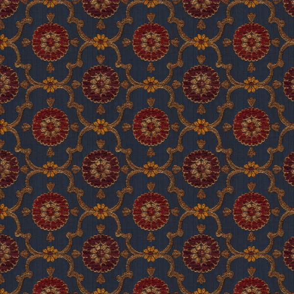Kravet Couture COUFRAN - INDIGO upholstery fabric swatch for sample-first furniture planning