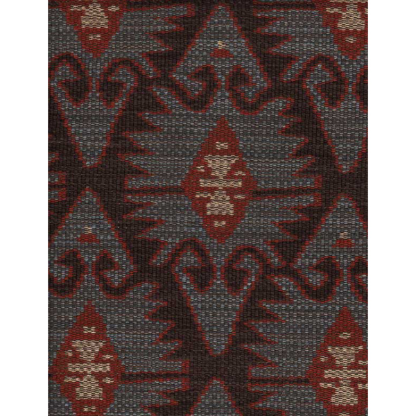 Kravet Couture Designer Andrew Martin ESPIGA - BLUE upholstery fabric swatch for sample-first furniture planning