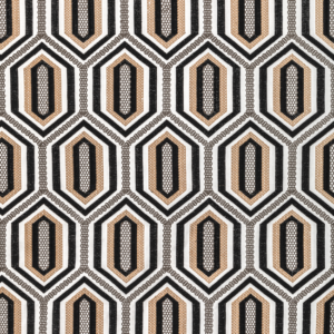 Couture Designer Corey Damen Jenkins Kaleidoscope Emb - Onyx upholstery fabric swatch