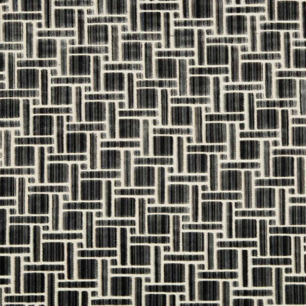 Kravet Couture INSIDE TRACKS - ANTHRACITE upholstery fabric swatch for sample-first furniture planning